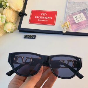 Valentino 22051 Squared Sunglasses Acetate Frame with Vlogo Crystals Black