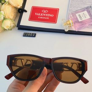 Valentino 22051 Squared Sunglasses Acetate Frame with Vlogo Crystals Coffee