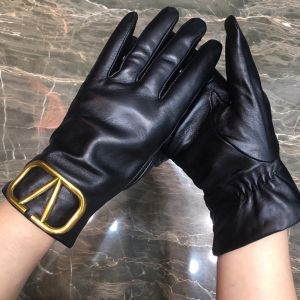 Valentino Supervee Gloves Women Sheepskin Black/Gold