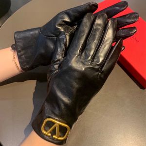 Valentino VLogo Signature Gloves Women Sheepskin Black/Gold