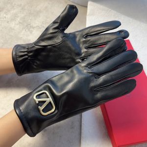 Valentino VLogo Signature Gloves Women Sheepskin Black