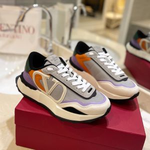 Valentino Netrunner Sneakers With Vlogo Unisex Lace And Suede Grey