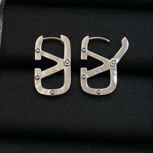 Valentino VLogo Signature Earrings In Metal Silver