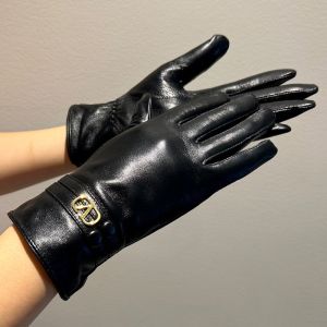 Valentino VLogo Signature Gloves With Two-Straps Women Sheepskin Black