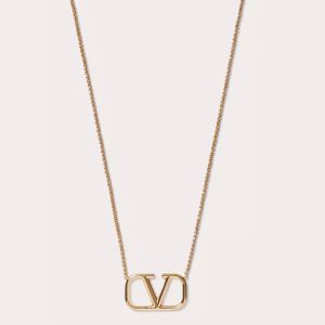 Valentino VLogo Signature Necklace In Metal Gold