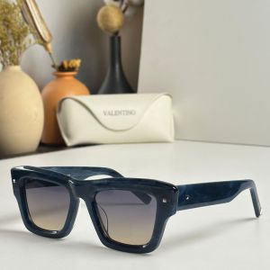 Valentino VLS106A Squared Sunglasses Acetate Frame Blue