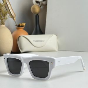 Valentino VLS106A Squared Sunglasses Acetate Frame White