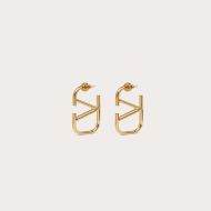 Valentino Mini VLogo Signature Earrings In Metal Gold