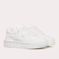 Valentino One Stud XL Low-Top Sneakers Unisex Nappa Leather White