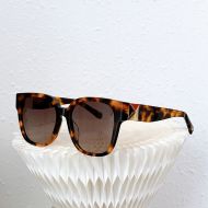 Valentino VA4111 Squared Sunglasses Acetate Frame with Roman Stud Brown